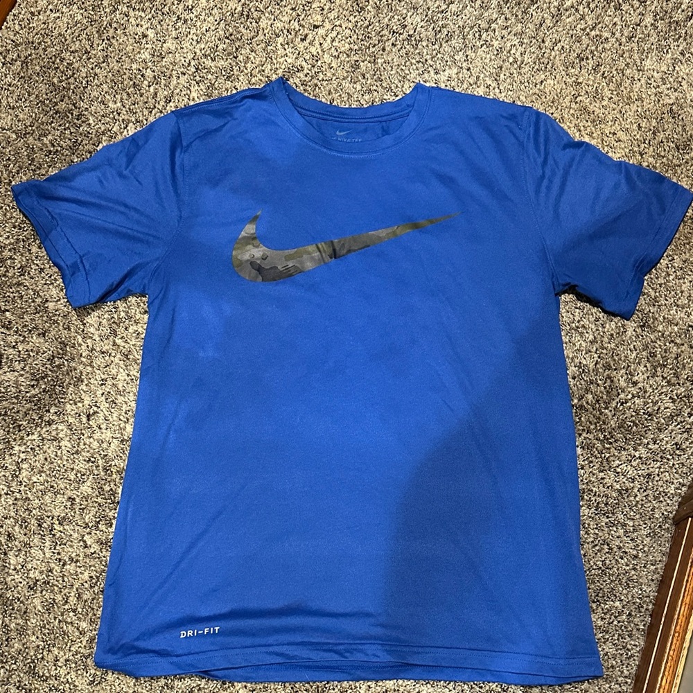 Nike Men's Blue Dri-FIT Short Sleeve Tee